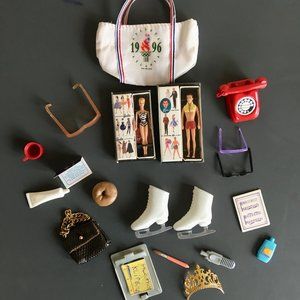 Assortment of miniature Barbie Accessories